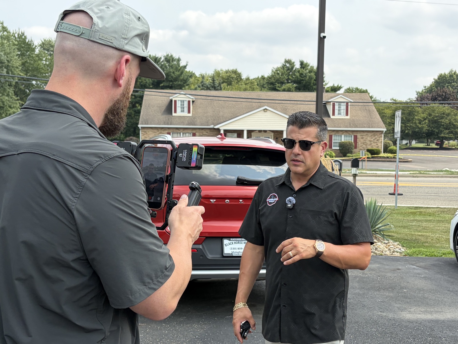 Filming Phil at Black Horse Motors