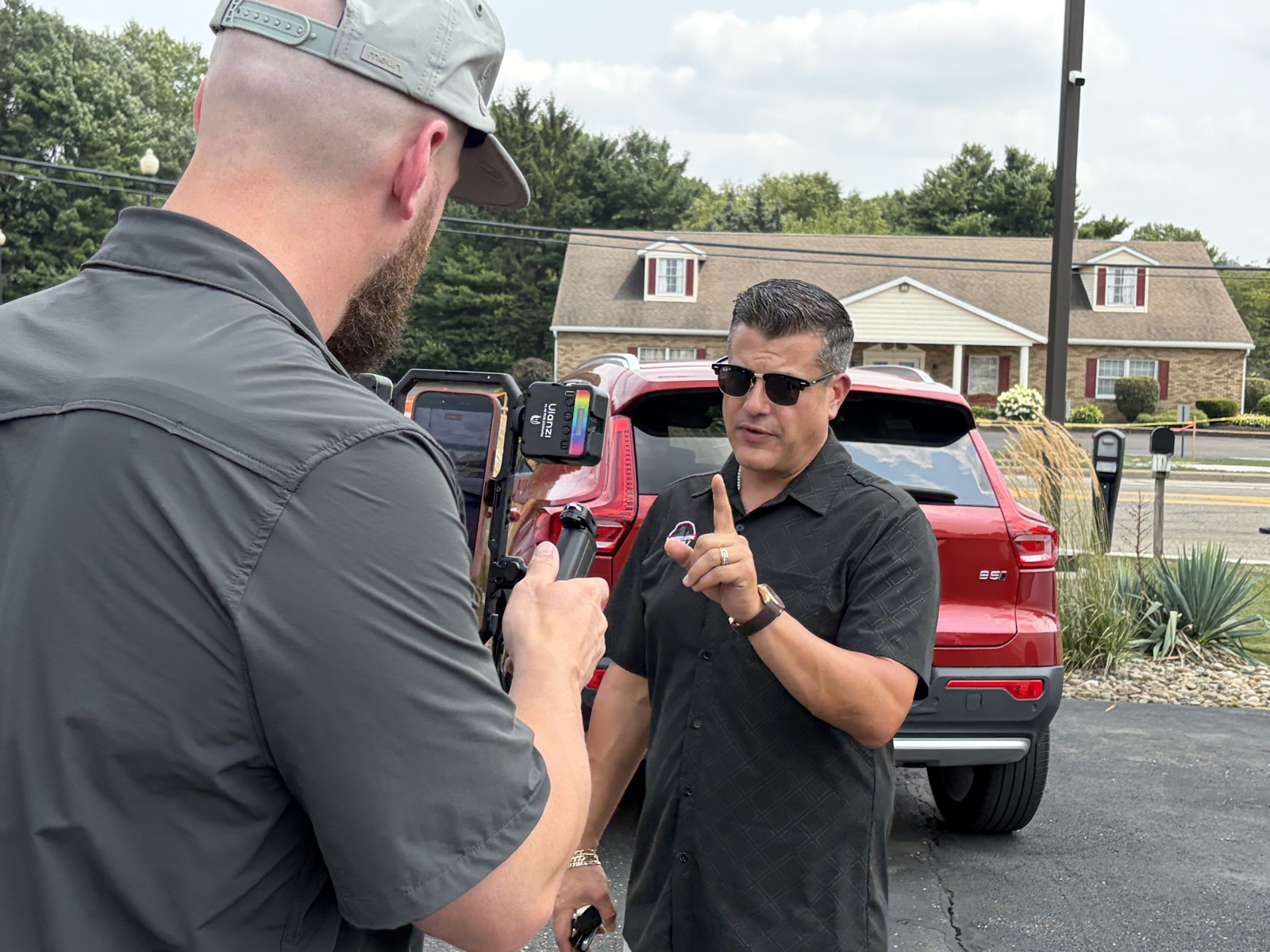 Filming Phil at Black Horse Motors